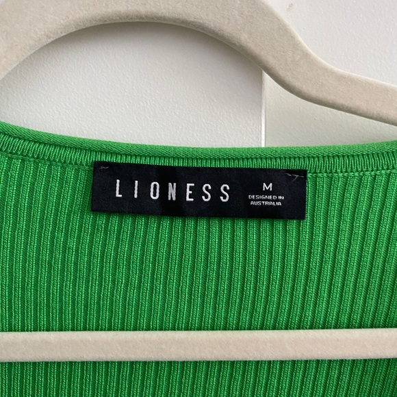 Lioness green ribbed knit top - Picture 5 of 6